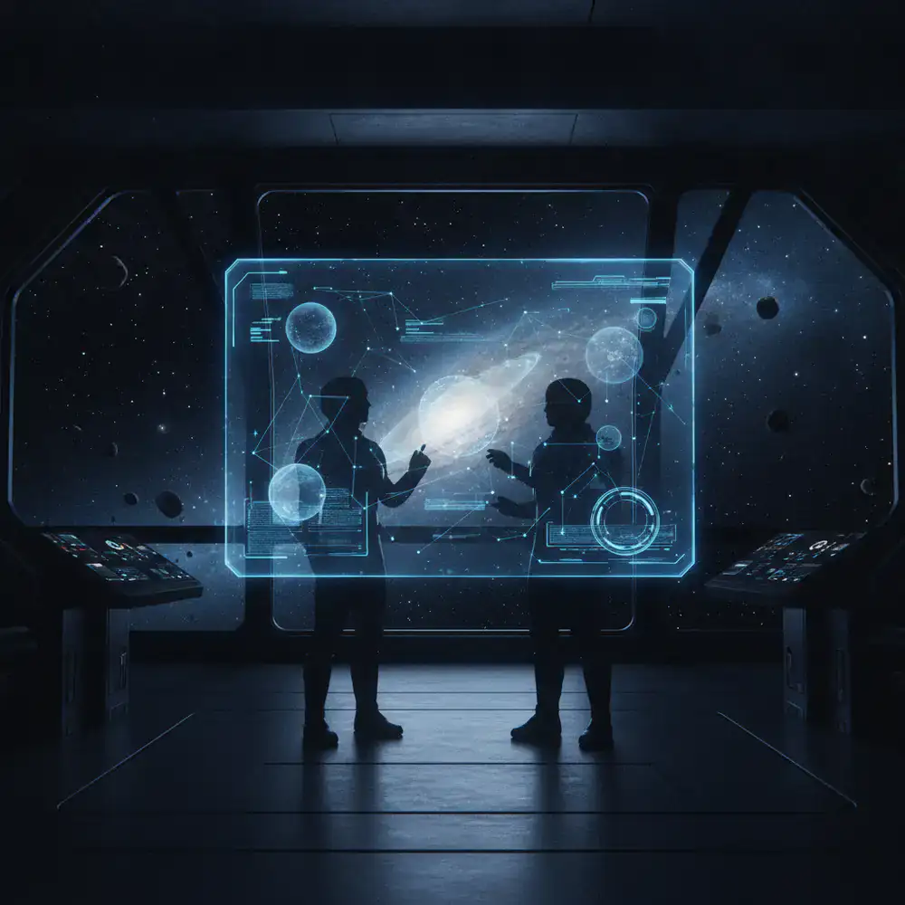 Interfaz holográfica de comunicaciones espaciales