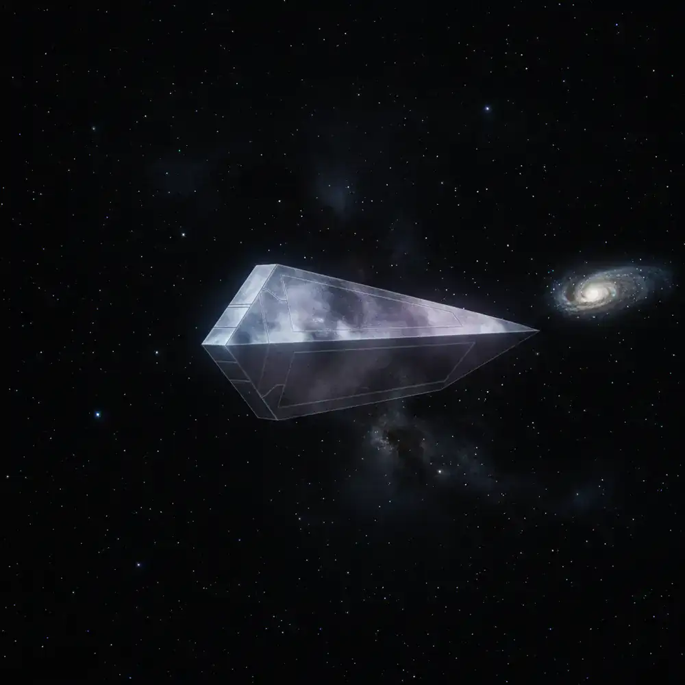 Dron sigiloso casi invisible en el espacio
